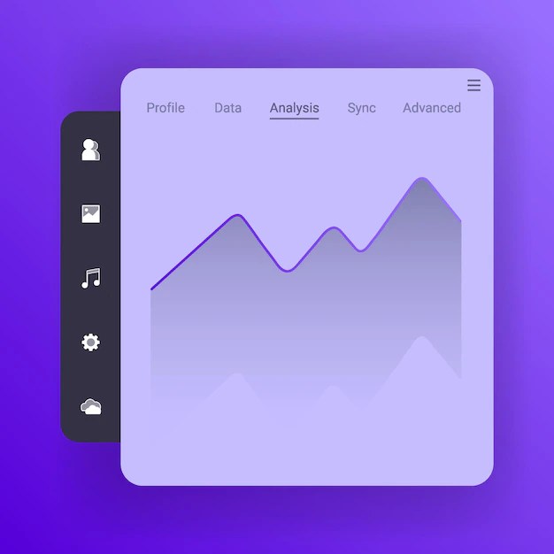 Premium Vector Profile data user interface mockup web