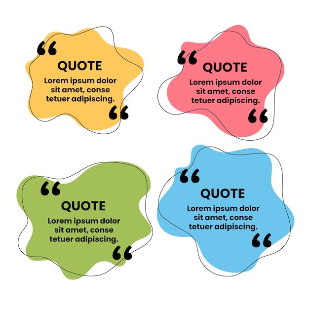 Premium Vector Quote bubble