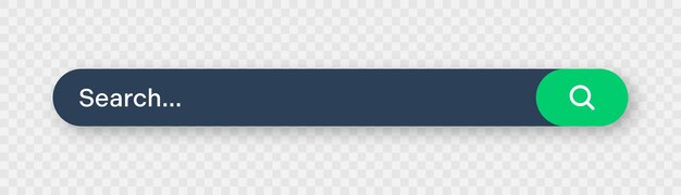 角が丸い検索バー 検索ボックスのアドレス バーとテキスト フィールドを備えたインターネット ブラウザ エンジン web アイコンとプッシュ