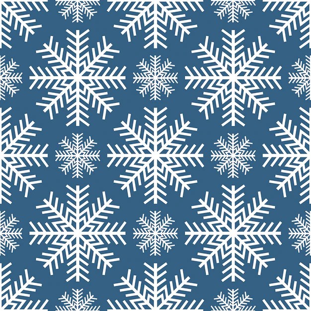 Premium Vector Snowflake seamless pattern