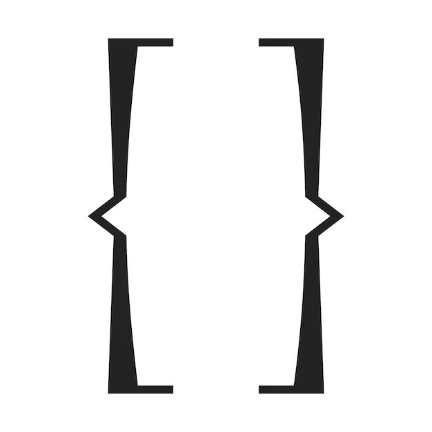 Premium Vector Text brackets. bracket icon