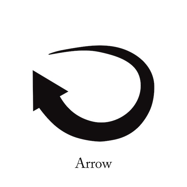 Premium Vector Thin to thick arrow