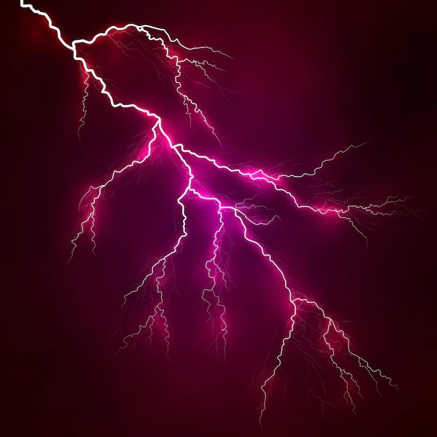 Premium Vector Vector bright lightning on a background