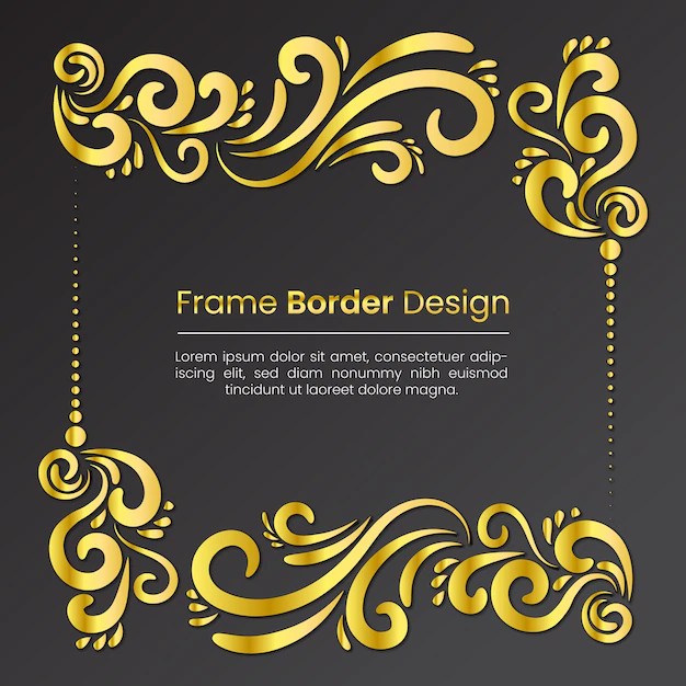 Premium Vector Vector creative frame border