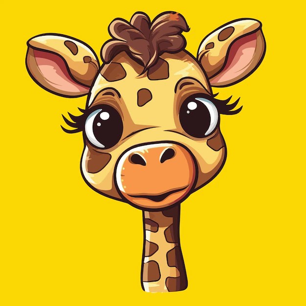 Premium Vector Vector cute giraffe