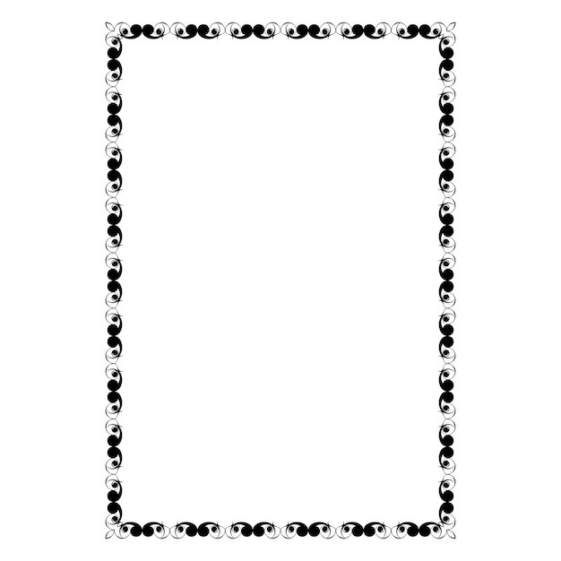 Premium Vector Vector frames black on a white background