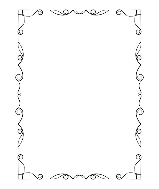 Premium Vector Vector frames black on a white background