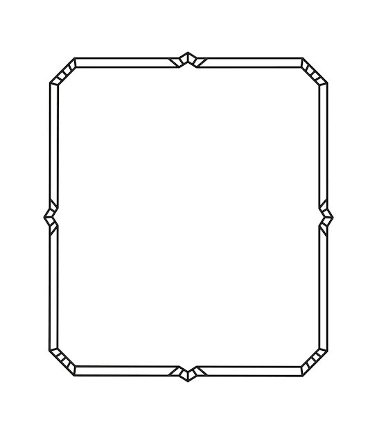 Premium Vector Vector illustration of rectangular frame