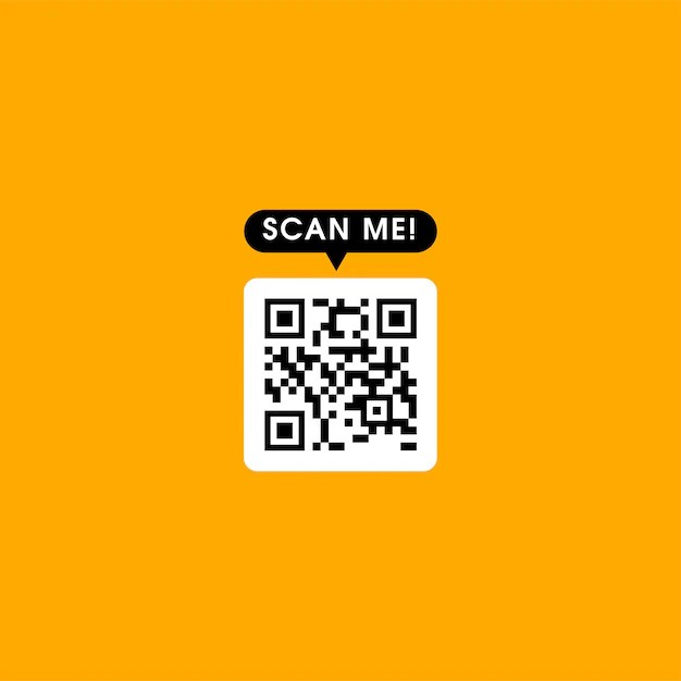 Premium Vector Vector qr code template scan me qr code
