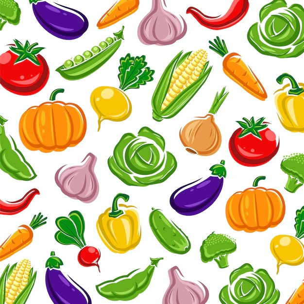 Premium Vector Vegetables background vector