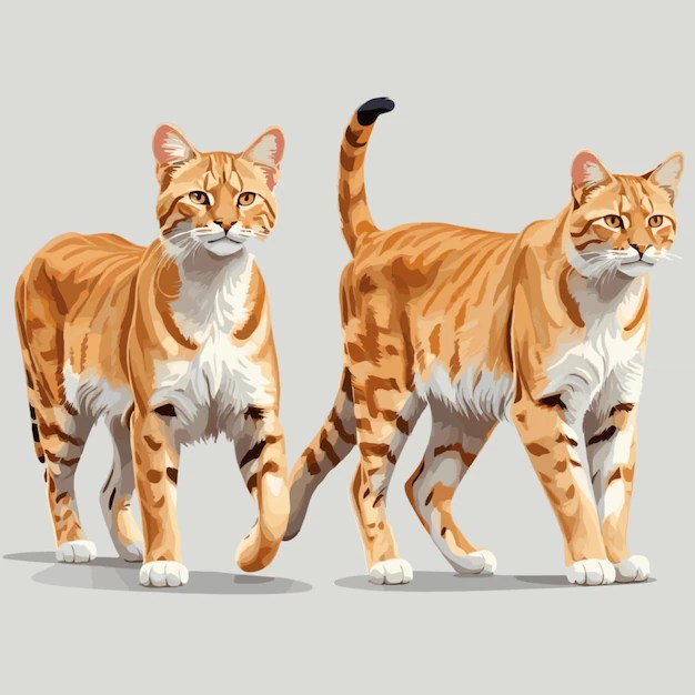 Premium Vector Wild cats vector