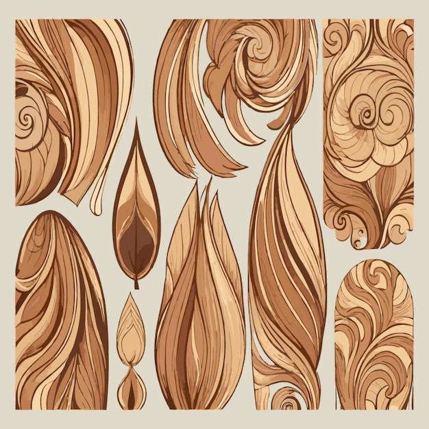 Premium Vector Wood pattern vector