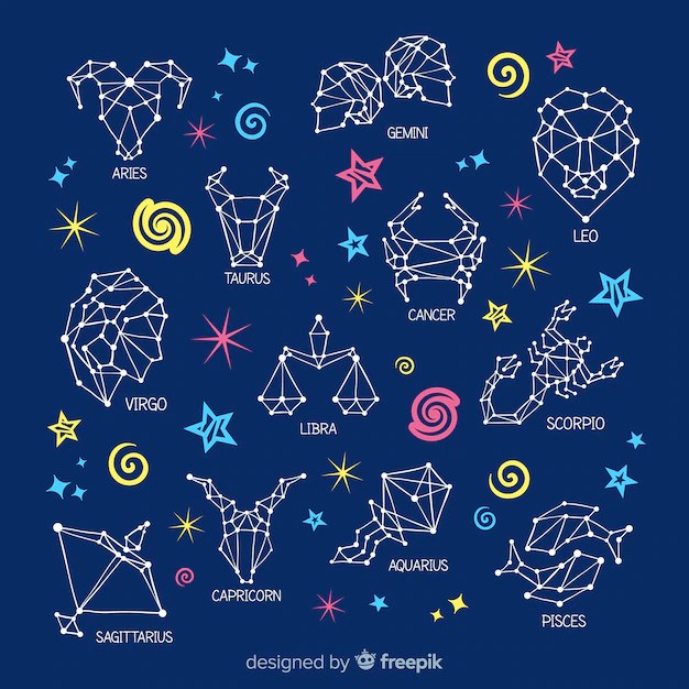 Premium Vector Zodiac pattern
