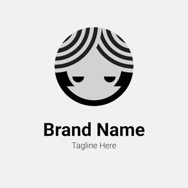 Mono logo simple vector Vector Premium