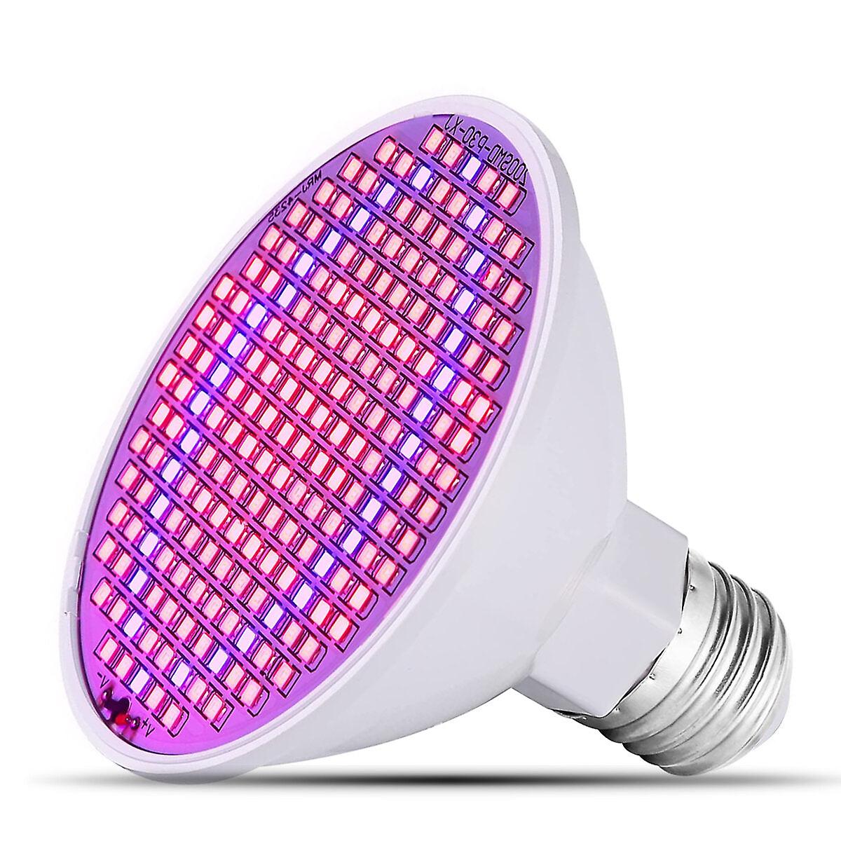 Led grow light bulb 20w plant light with 200 leds e27 base grow light