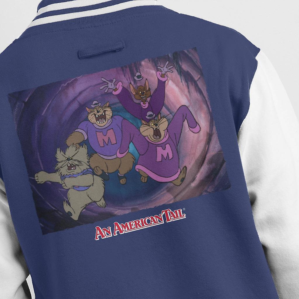 Een Amerikaanse staart Mott Street Maulers mannen ' s Varsity Jacket