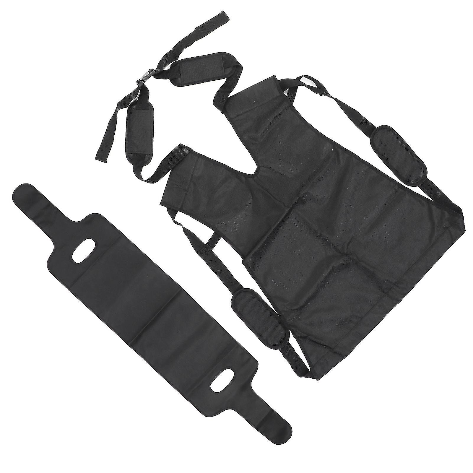 Patient lift sling carrier carrying up down stairs to bed wheelchair