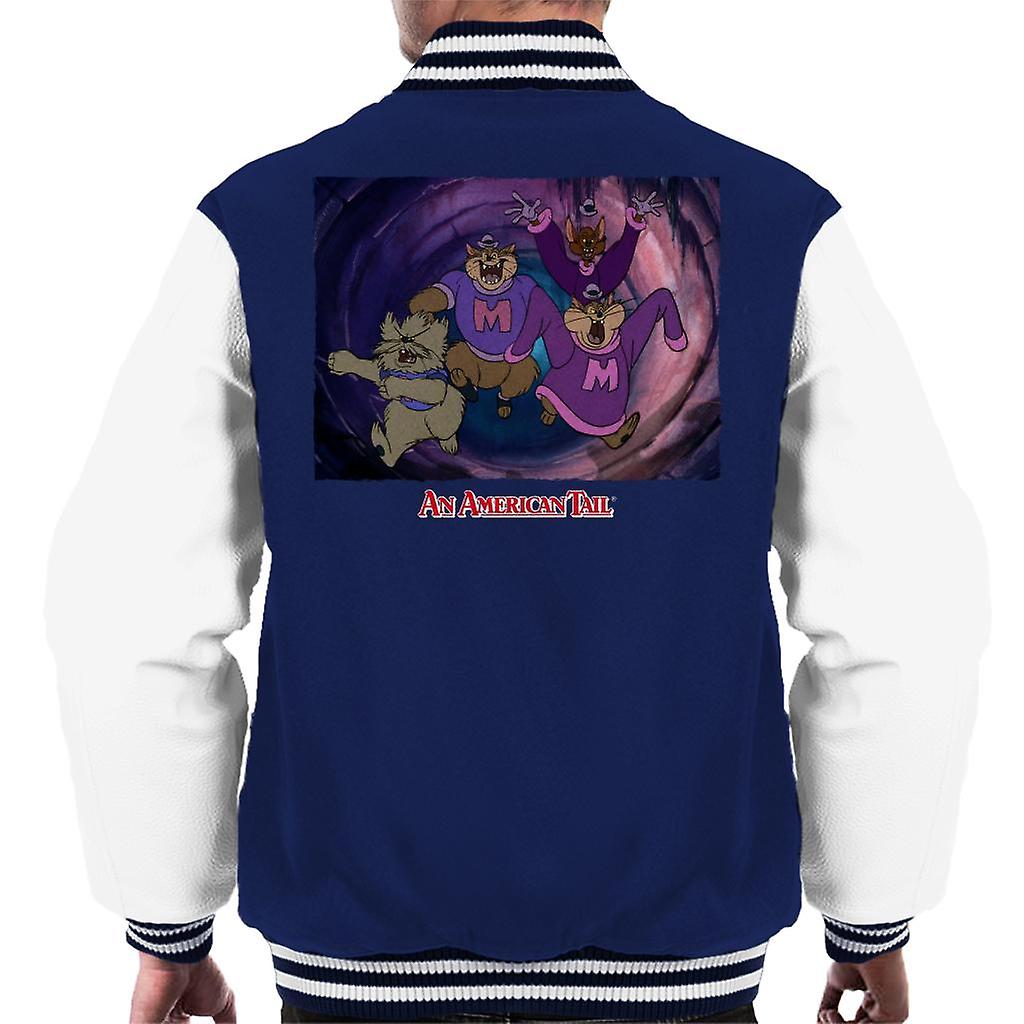 Een Amerikaanse staart Mott Street Maulers mannen ' s Varsity Jacket