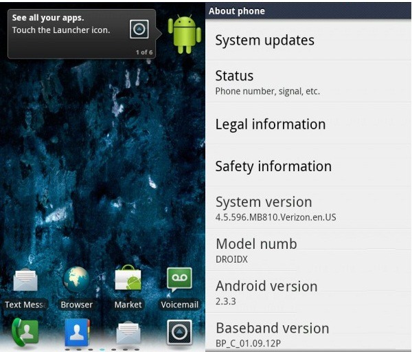 Official Gingerbread Update For Motorola Droid X Rolling Out Now [Download] Gadgetian