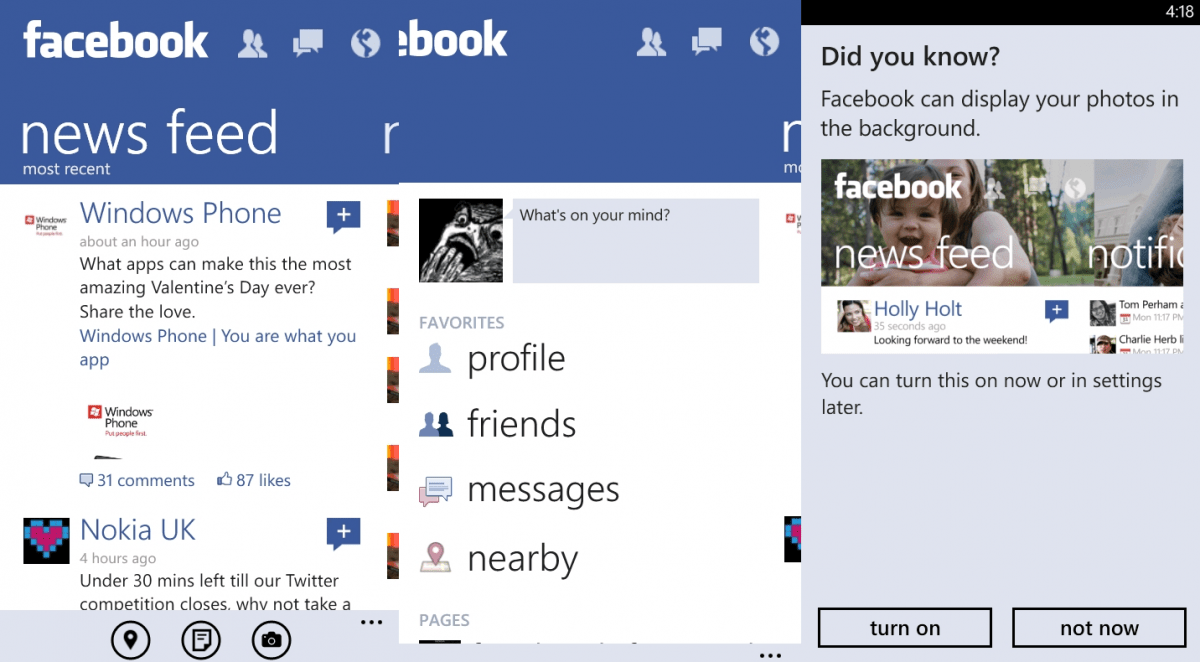 [Download] Facebook 2.3 App For Windows Phone Available Now Gadgetian