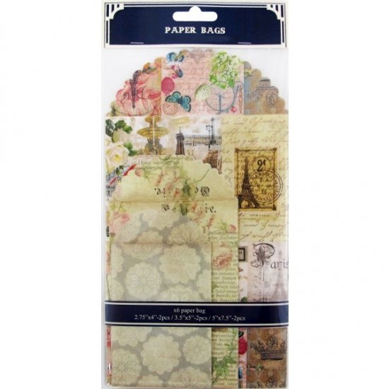 JFL060 / Decorative Paper Bags Pack of 6 20997 Interior Decor
