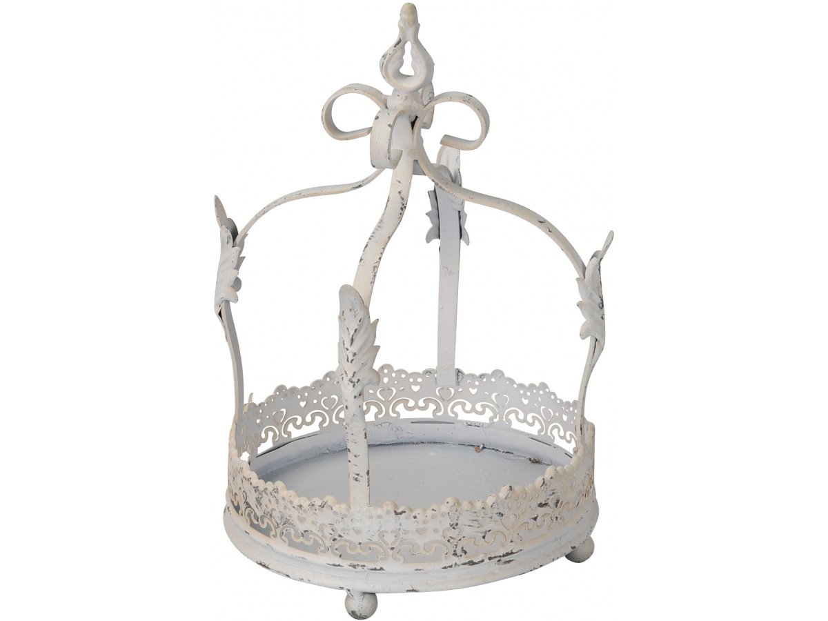 White Decorative Crown, Large, 31 cm 47320 Homeware / Candle