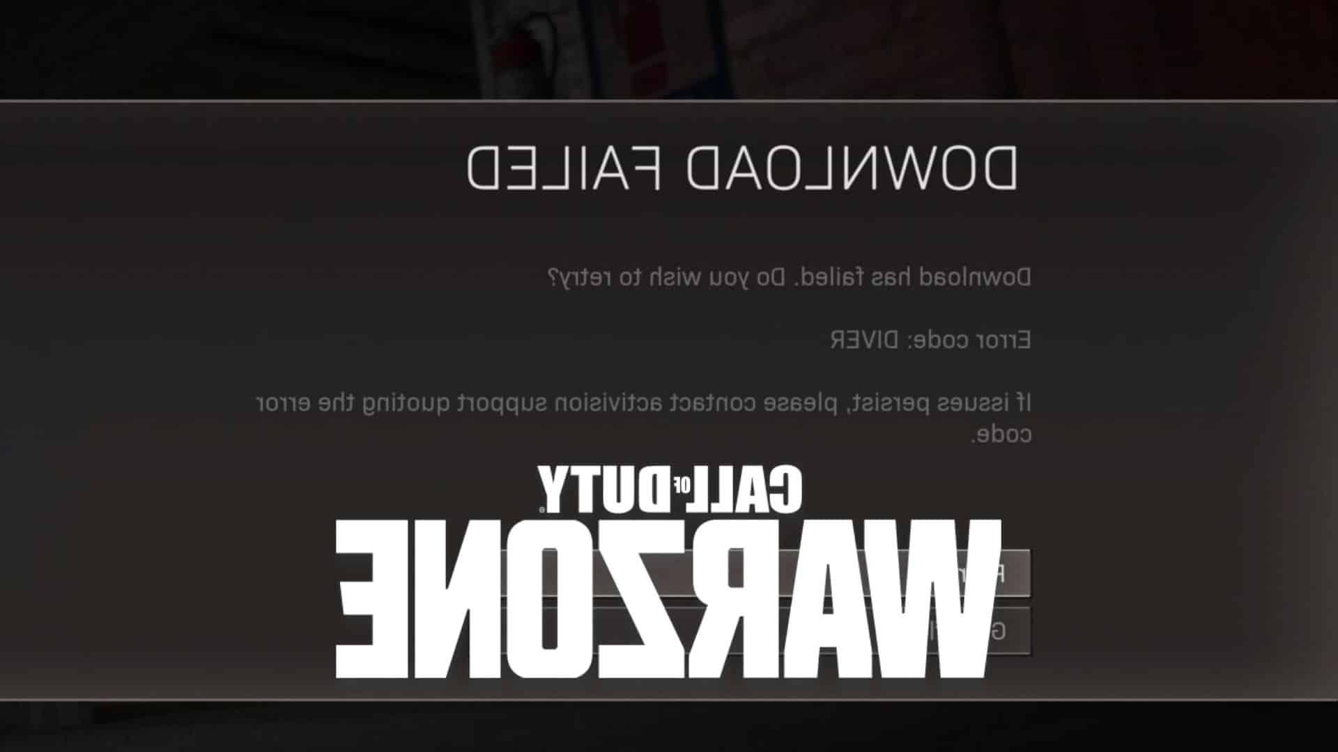 How to fix the Warzones diver error. Game News 24