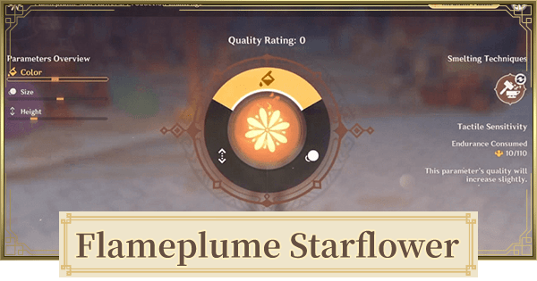Flameplume Starflower Guide & Rewards How To Smelt Perfect Fireworks
