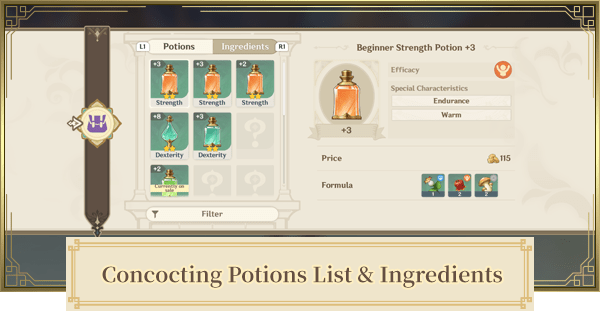 Genshin | Alchemical Ascension Concoction Potions &amp; Recipe Guide 