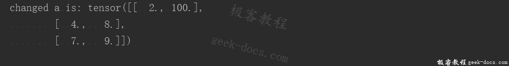 PyTorch 张量(Tensor)极客教程