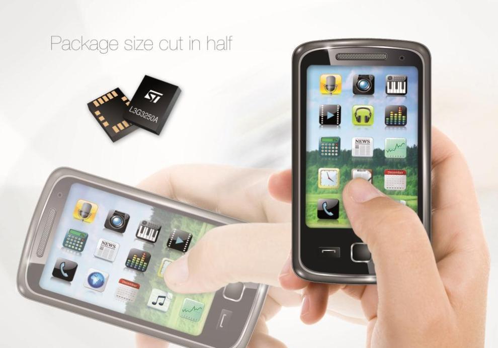 ST le gyroscope pour mobiles se fait encore plus petit