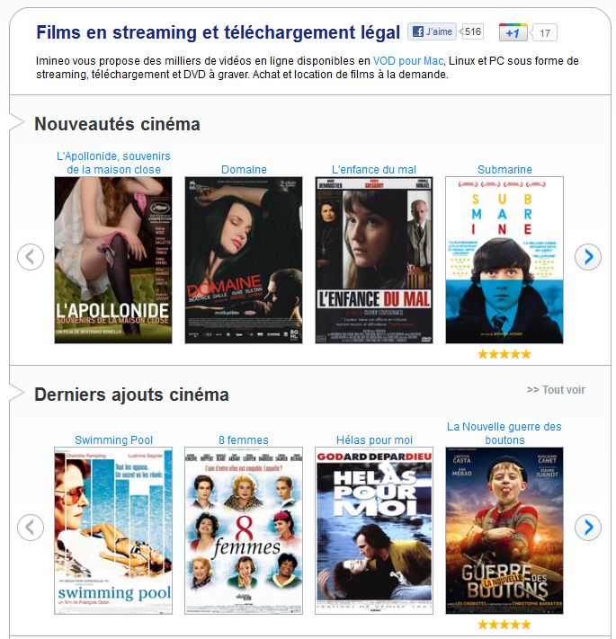VOD Imineo surfe sur la fermeture de MegaUpload