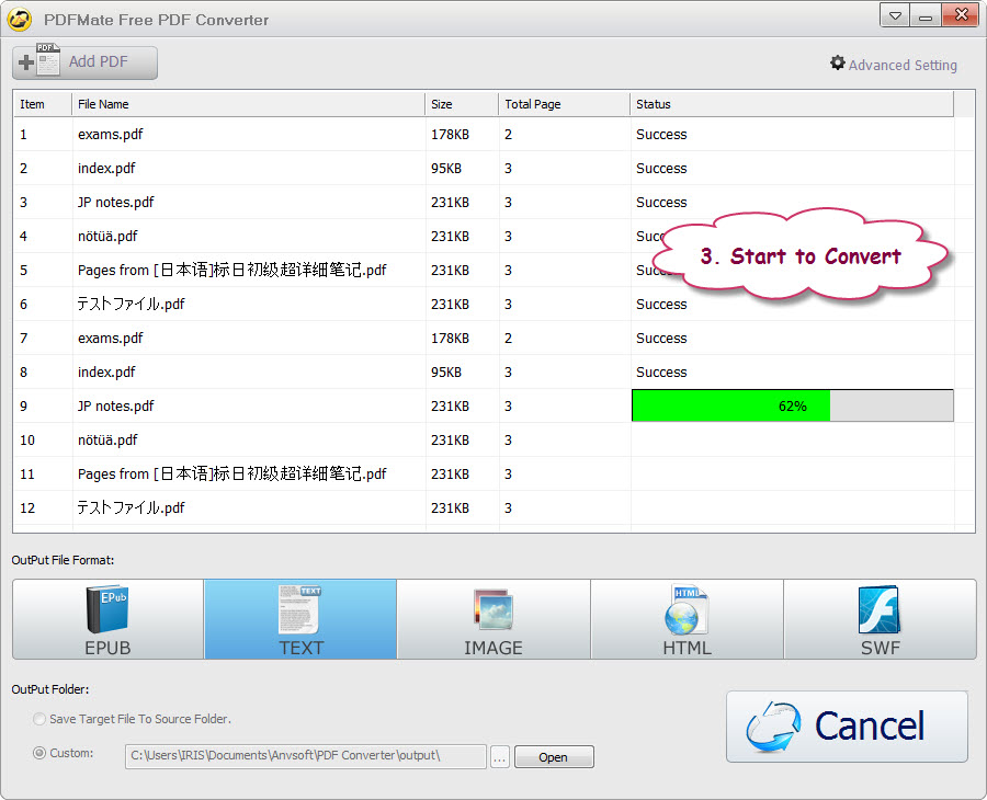 Télécharger PDFMate Free PDF Converter convertir un fichier PDF en