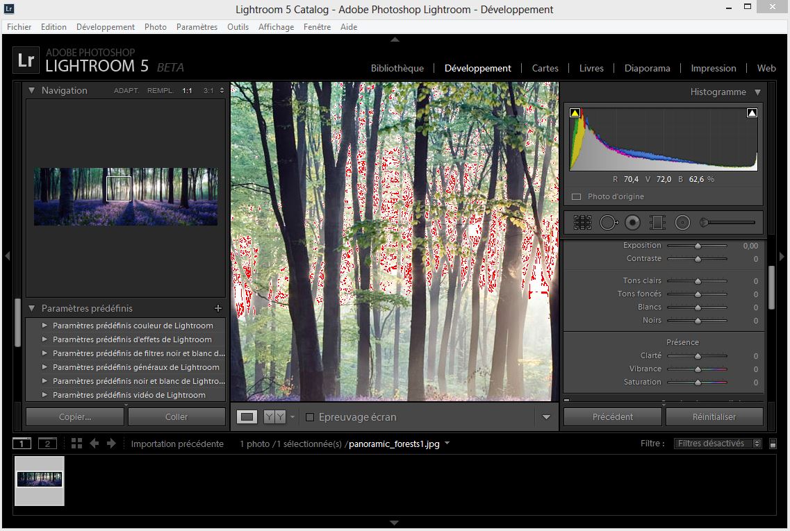 Adobe Lightroom 5 en bêta publique gratuite