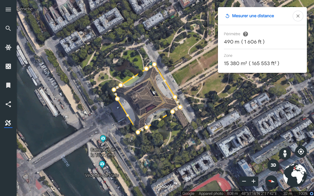 Measure Surface On Google Maps Nouveau Google Earth un outil de mesure des distances et surfaces