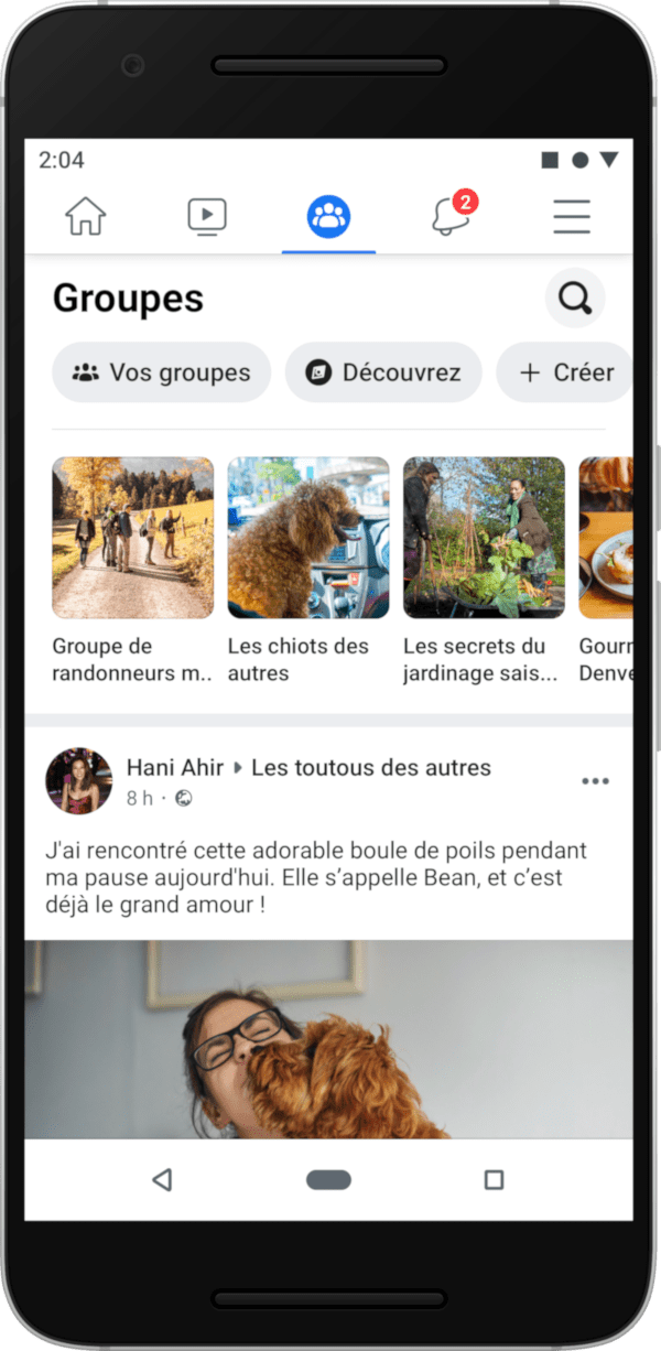 Le nouveau Facebook met l'accent sur les groupes
