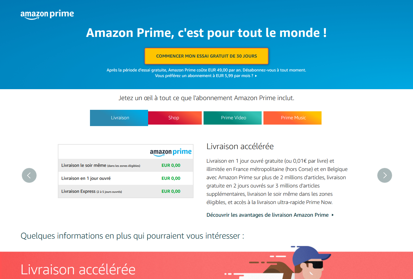 Amazon a plus de 150 millions d'abonnés Prime payants