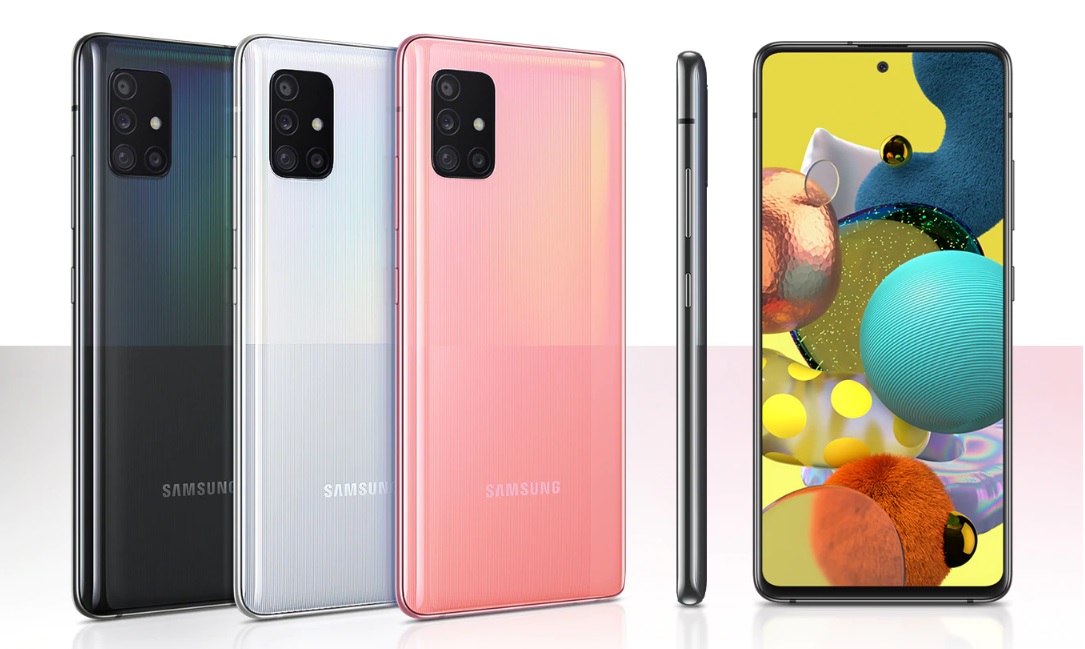 Le Samsung Galaxy A51 à 299 € (4G) ou 399 € (5G) pour le