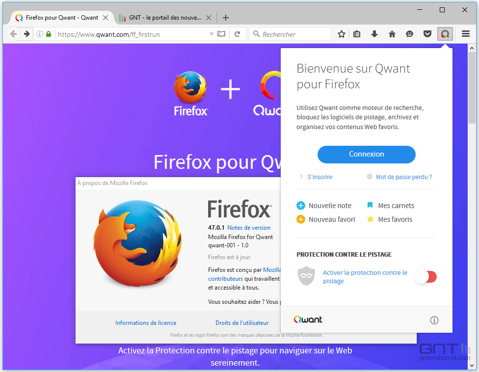 Qwant prend la place de Google dans une version de Firefox