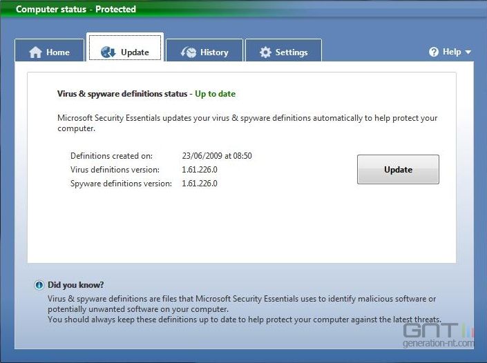 Antivirus gratuit Microsoft Security Essentials en approche