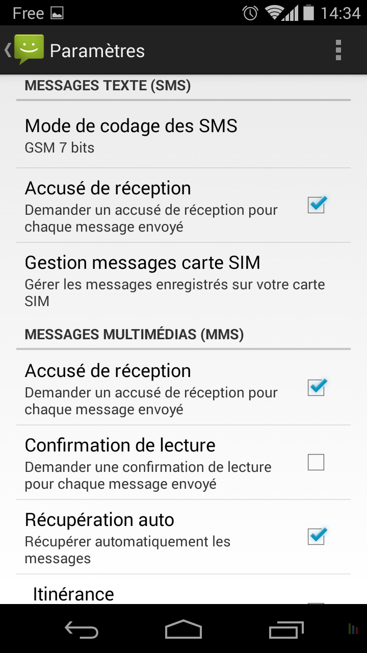 Activer les accusés de réception sous Android trucs