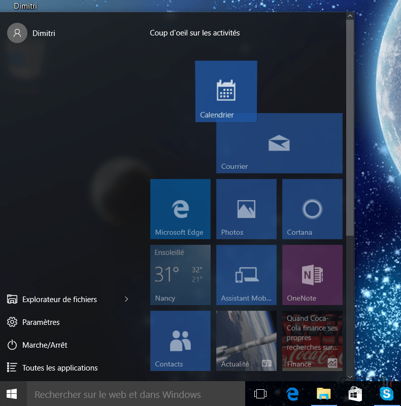 Organiser les applications du menu Démarrer sous Windows