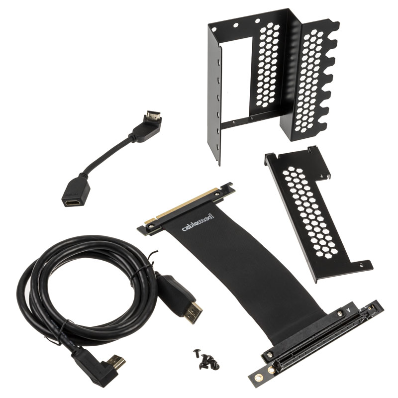 Suporte Vertical CableMod com riser para placa gráfica 1x DP 1xHDMI