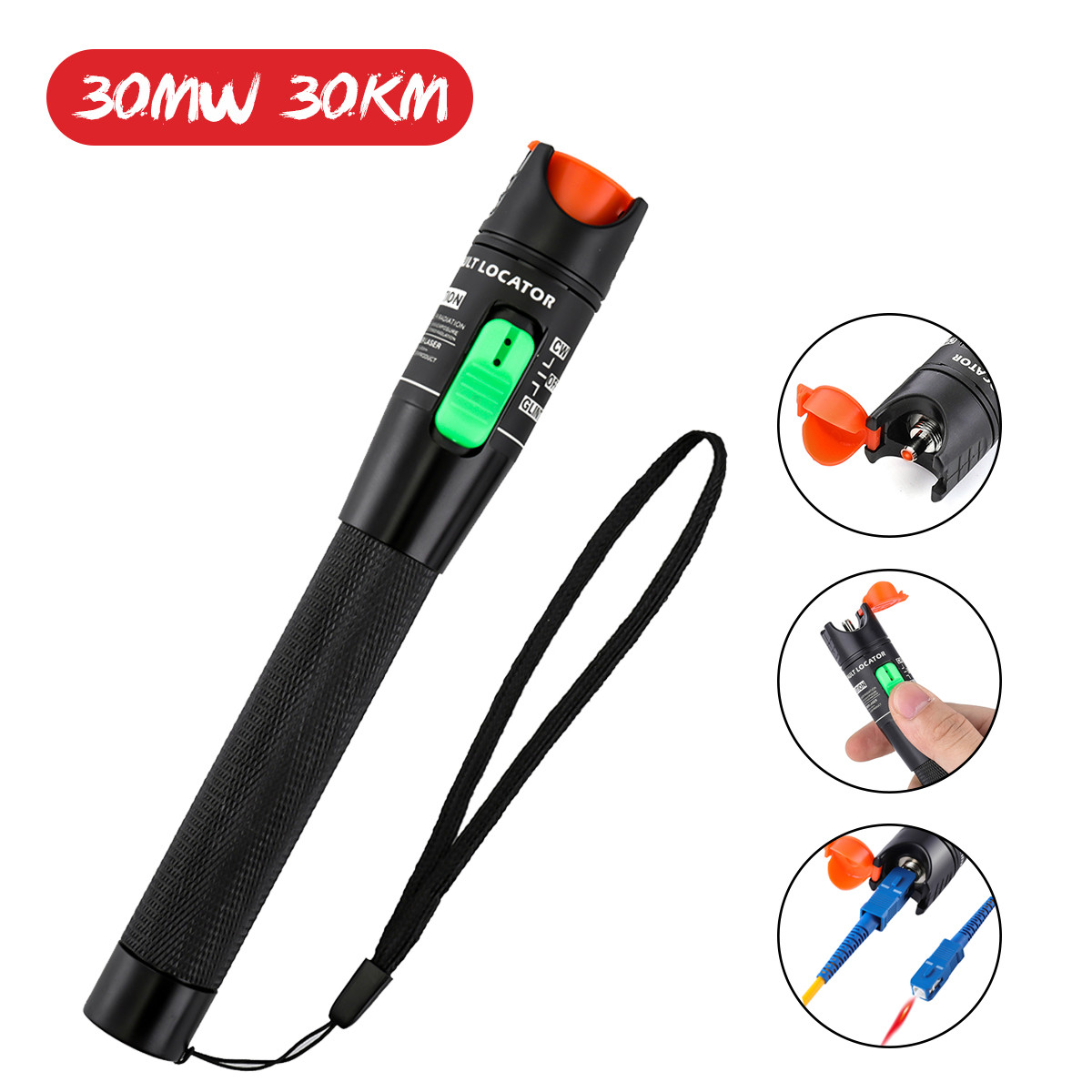 Visual Fault Locator, GOCHANGE Red Light Fiber Optic Cable Tester Meter