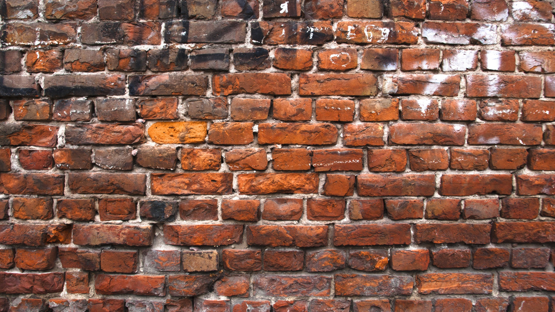 Download wallpaper wall, Red, bricks, pattern, section textures in