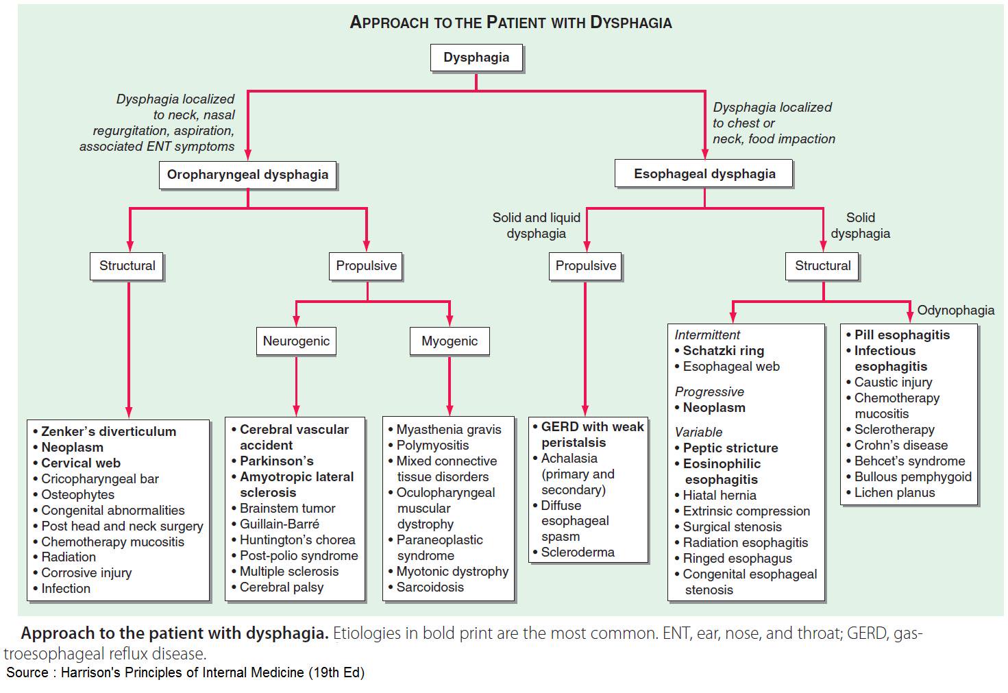 Approach to the Patient with Dysphagia Classification GrepMed