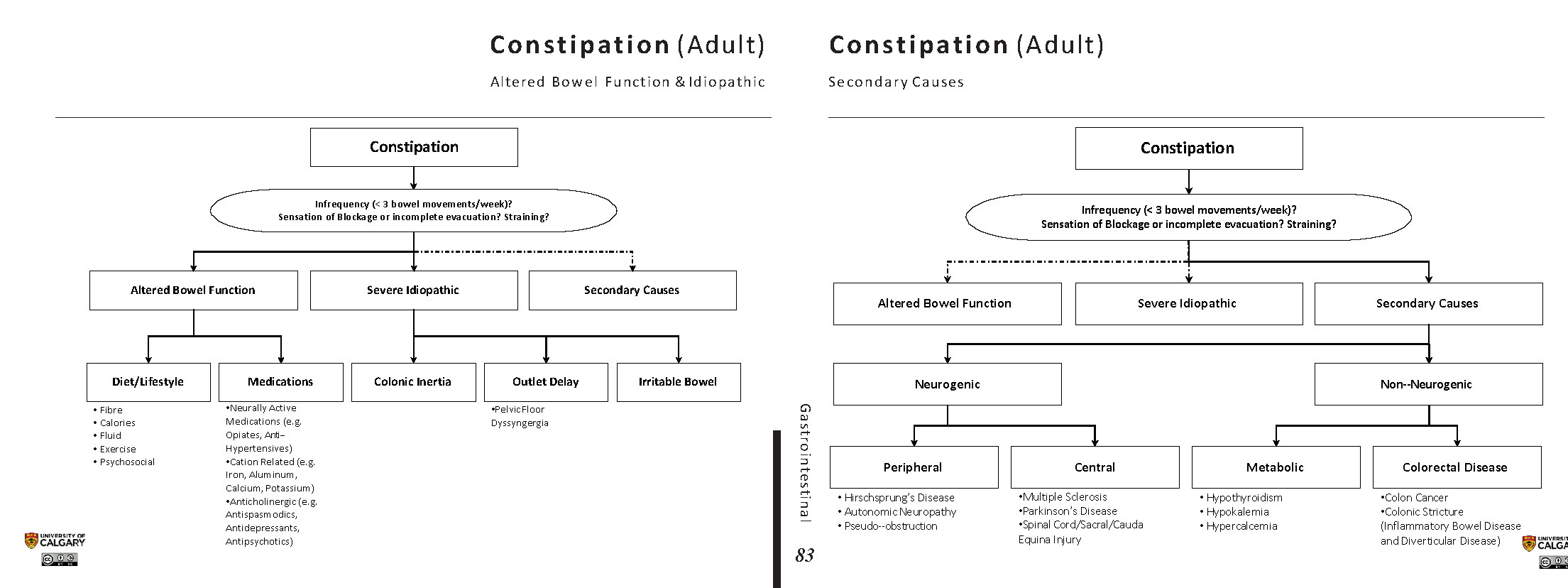 Constipation Differential Diagnosis