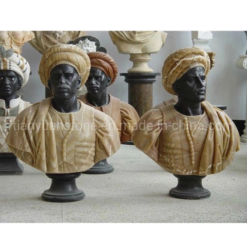 Life Size Customized Stone Marble Male Head Bust Of GrecoRoman Man
