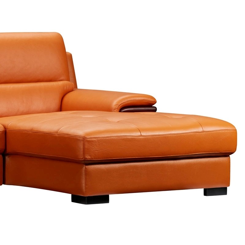 Segmented Leather Modern Corner Modern Corner Lounge Suite Leather Sofa