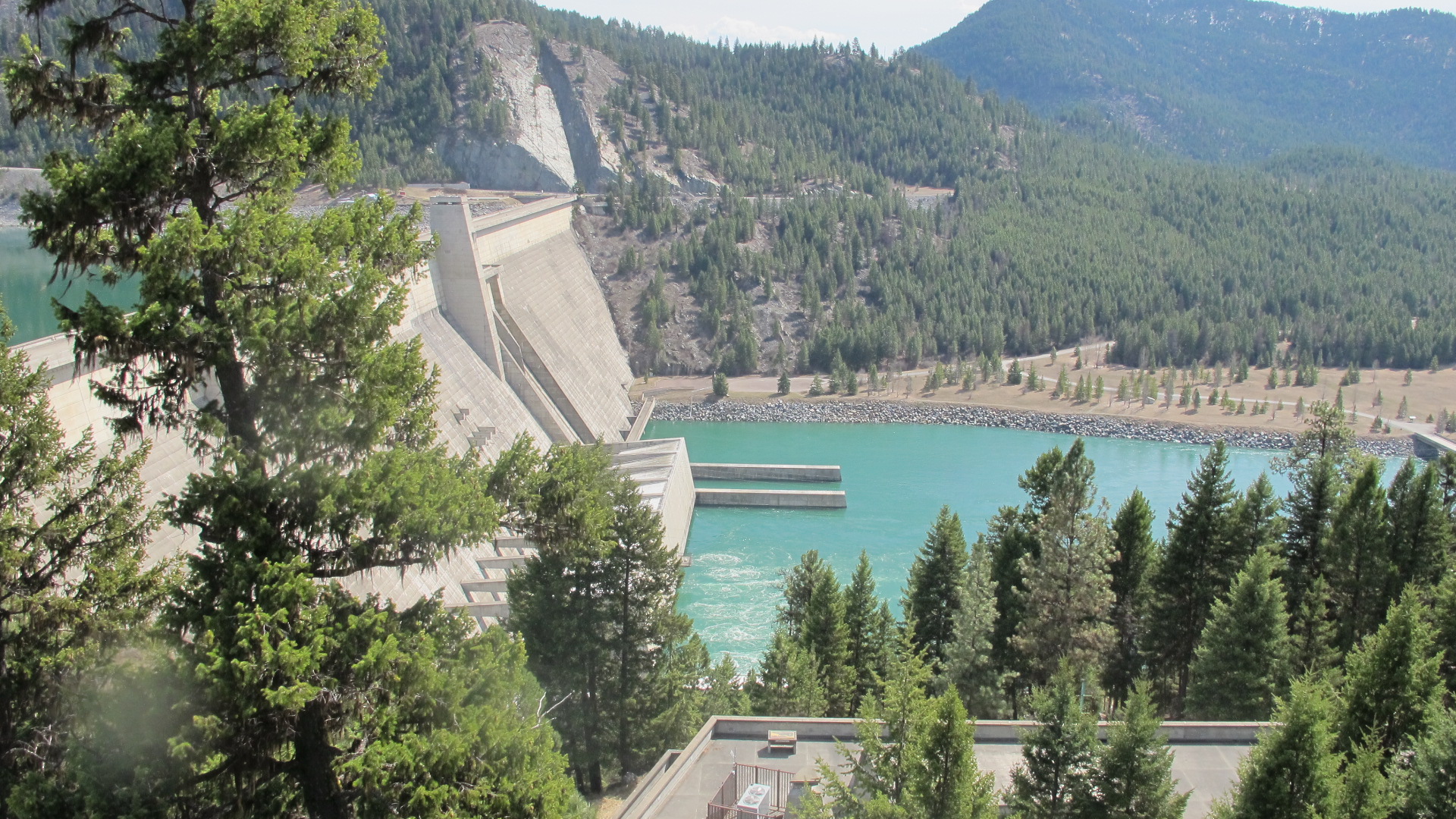 Libby Dam Lookout Libby, MT Scenic Roadside LookOuts on